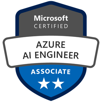 Azure AI Engineer certification badge